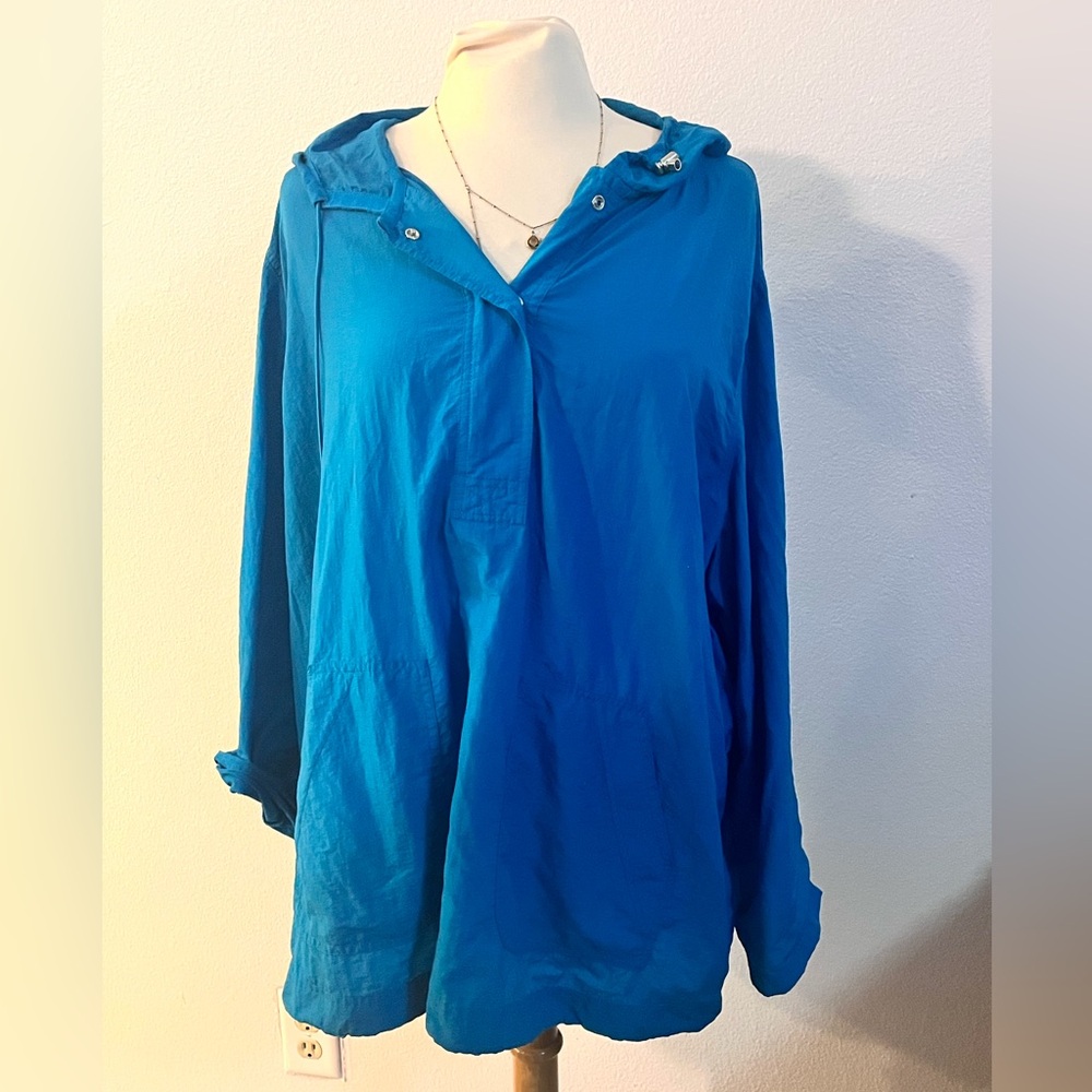 Just my size hooded lightweight windbreaker tunic